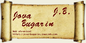 Jova Bugarin vizit kartica